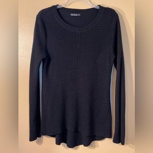 Black Long Sleeve Knitted Shirt!